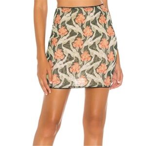 Miaou floral skirt and corset top